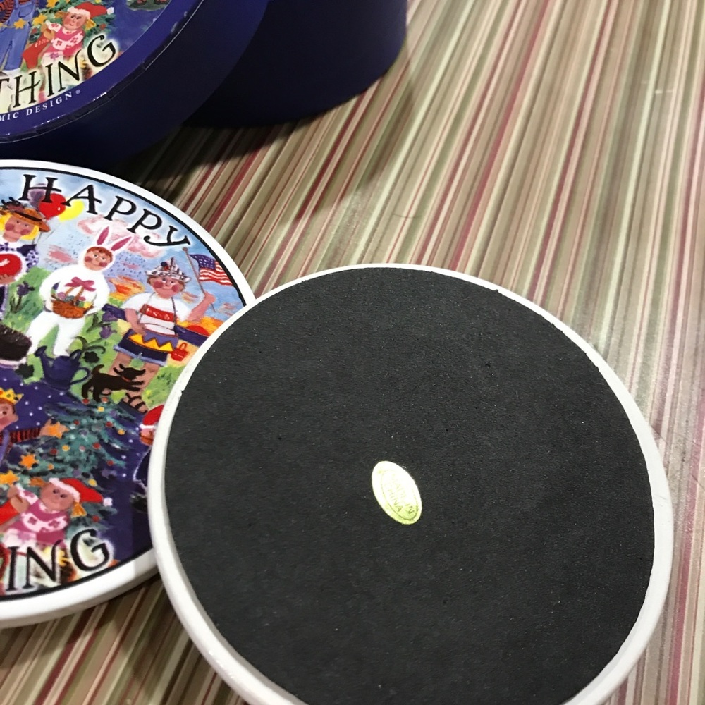 “Happy Everything” Ceramic Coasters